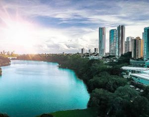 Uma imagem espetacular do lago urbano mais lindo do Brasil