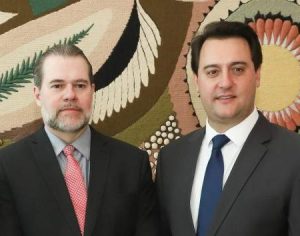 Governador Ratinho Junior recebe Dias Toffoli no Palácio Iguaçu