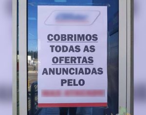 Mercado faz provocação ao concorrente no Paraná e viraliza nas redes