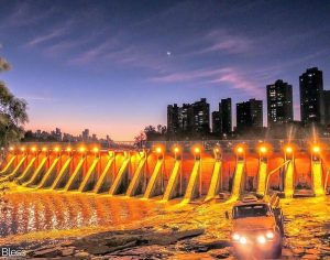 Linda imagem da barragem do Igapó em Londrina