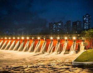 Incrível registro da barragem do Igapó em Londrina