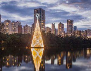 Linda imagem do lago londrinense