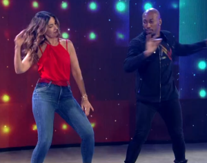 Fátima Bernardes dança ‘Tudo Ok’ e público cria memes com Bonner; assista