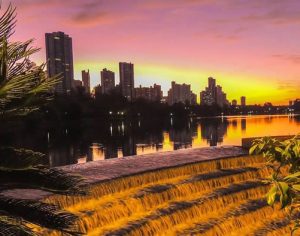 Londrina: registro de um lindo início de noite