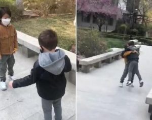 Reencontro de amigos separados pela quarentena emociona a internet; assista