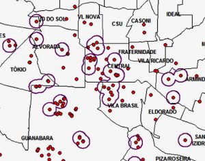 Confira o mapa e os números da covid-19 em cada bairro de Londrina