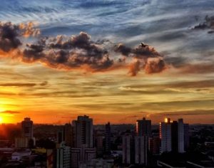 Um lindo pôr do sol em Londrina