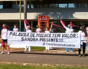 Mulheres fazem ato pedindo justiça no Caso Sandra em Londrina
