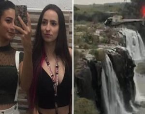 Amigas morrem ao cair de cachoeira de 30m em SC; uma tentou puxar a outra