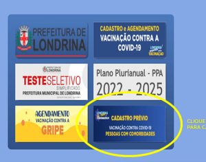 Londrina: saiba como fazer cadastro para vacinação com comorbidades