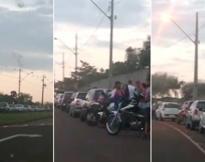 Vídeo mostra aglomeração e centenas de carros próximo ao Jd. Botânico