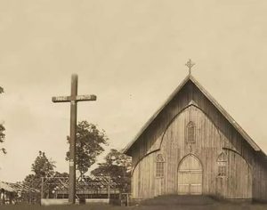 Imagem mostra primeira ‘catedral’ de Londrina em 1936