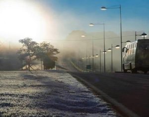 Imagem incrível de uma manhãzinha gelada em Londrina