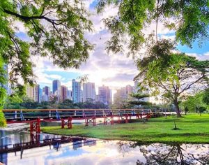 Linda imagem do Lago Igapó em Londrina