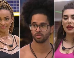 Natália, Luciano e Naiara estão no primeiro paredão do ‘BBB 22’