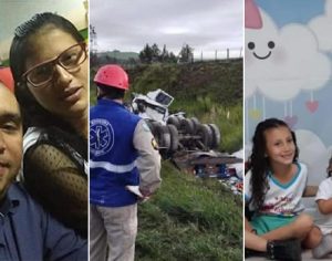 Pai, mãe e três filhas morrem em grave acidente na BR-376 no Paraná