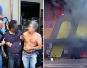 Dono de mercado voltou para resgatar funcionário em incêndio