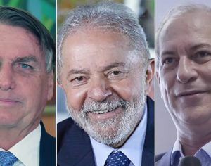 XP/Ipespe: Lula lidera com 44%, Bolsonaro tem 35% e Ciro 9%