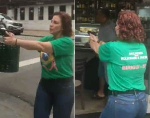 Carla Zambelli saca arma, invade bar e persegue homem em SP; assista