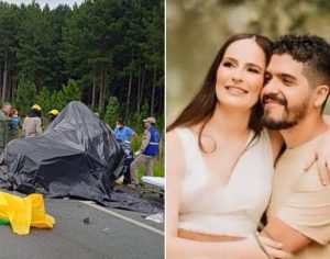 Casal e bebê de dois meses morrem em grave acidente no Paraná