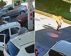 Frentista ateia fogo em cliente após discussão em posto de gasolina no PR