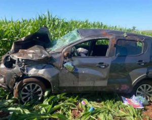 Jovem fica ferido após capotar veículo na PR-537 na região de Londrina