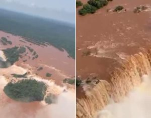 Cataratas do Iguaçu registram maior vazão de água em nove anos