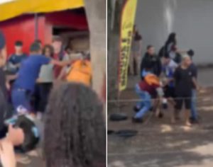 Vídeo: briga termina com tiro na saída de escola cívico-militar de Cambé