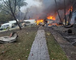 Prefeitura afirma que não há sobreviventes em queda de avião