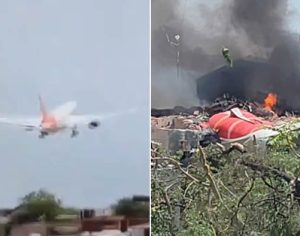 Avião cai e deixa mais de 240 mortos na Índia; uma pessoa sobreviveu