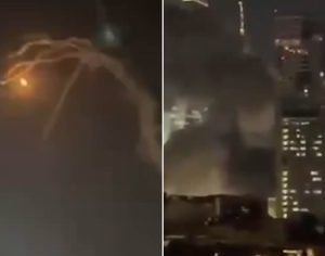 Irã revida ataque de Israel com centenas de mísseis; veja vídeo