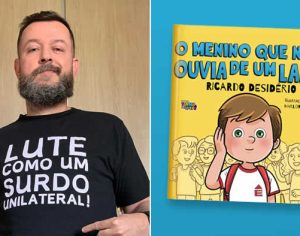 Livro infantil de professor londrinense aborda surdez unilateral e inclusão